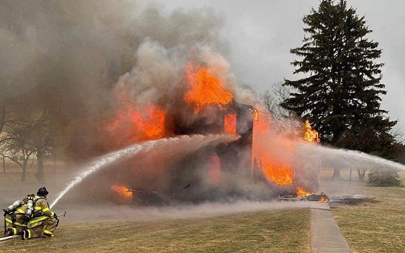 Home destroyed by fire along Kylertown Drifting Highway