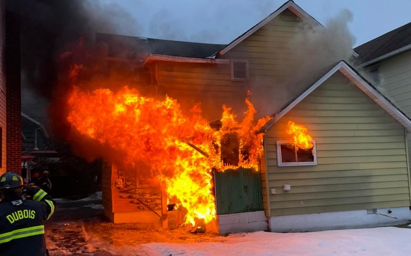 Home catches fire on S High St, DuBois