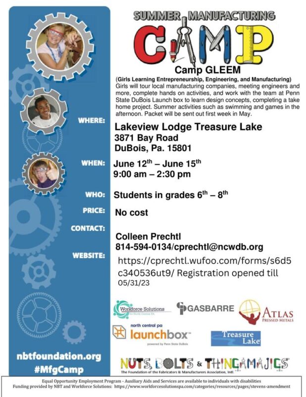 Girl Summer Manufacturing Camp- 6th-8th Grade – Connect FM | Local News Radio - Vimarsana News