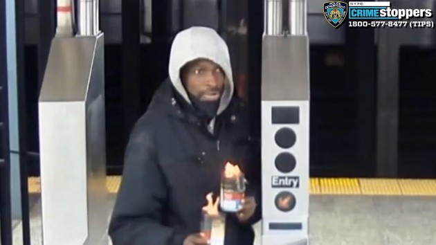 Police seeking suspect who allegedly threw burning container at people in subway station