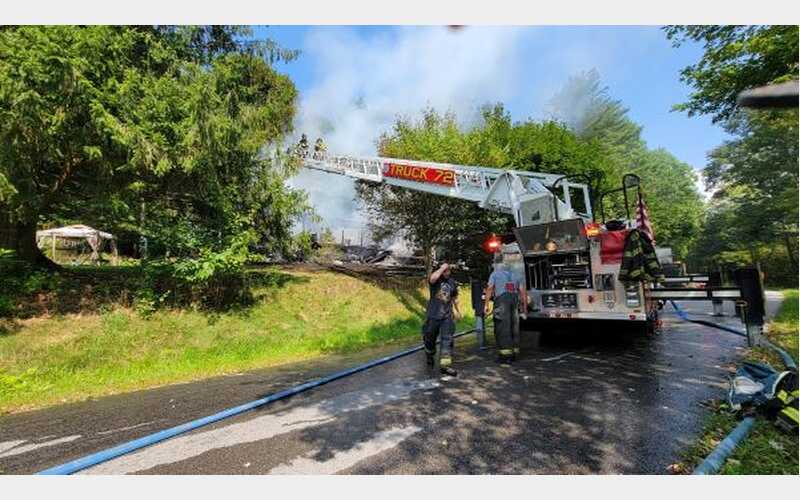 Tuesday Morning Fire Destroys House
