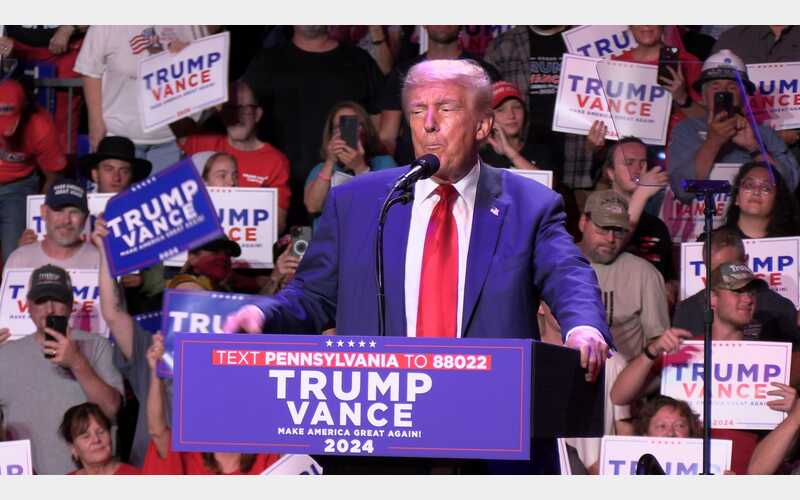 Trump Bus Tour Visiting Punxsutawney 