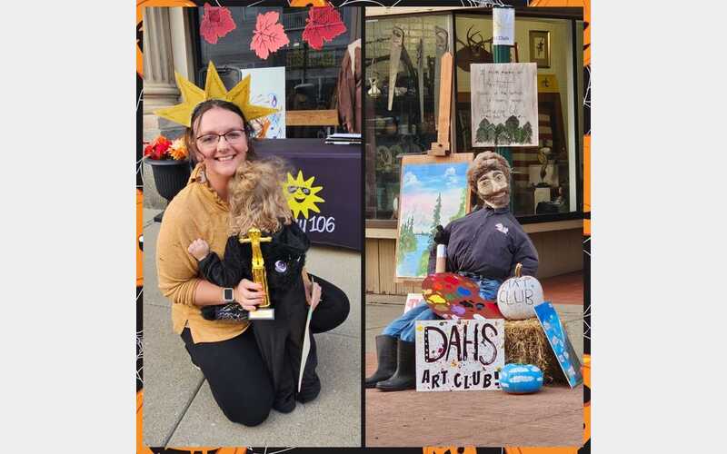 DuBois Art Club Wins Scarecrow Decorating Contest