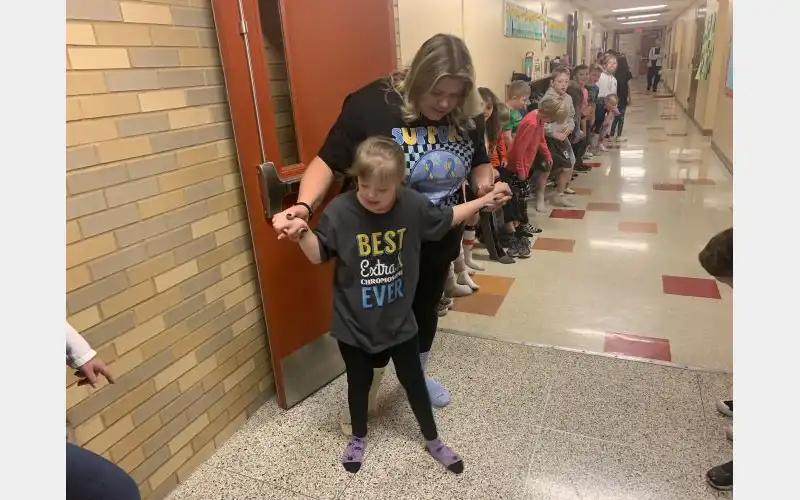 DuBois Students Rocking Their Socks, Supporting Down Syndrome