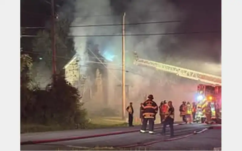 Fire Destroys Sandy Township House