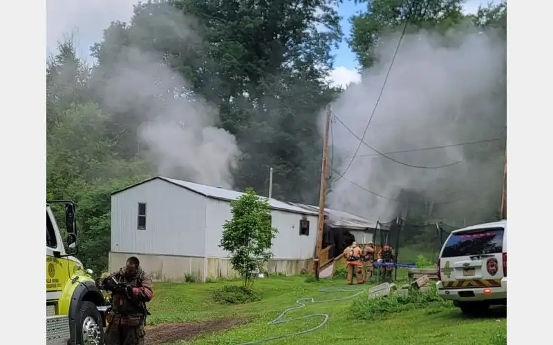 Road Shut Down Due To Fire