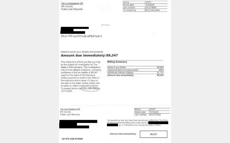 Scam Identified in Elk County 