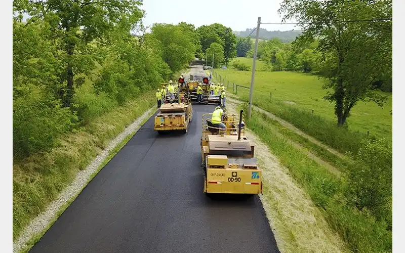 Industrial Drive Repaving this Week.