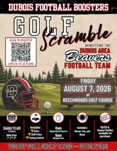 Golf Scramble for DuBois Beavers Football Boosters