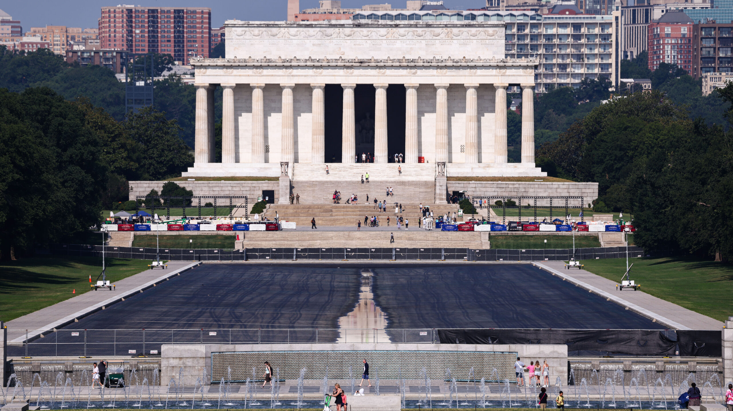 Trump acknowledges 'no video or proof' of alleged vandalism to Reflecting Pool