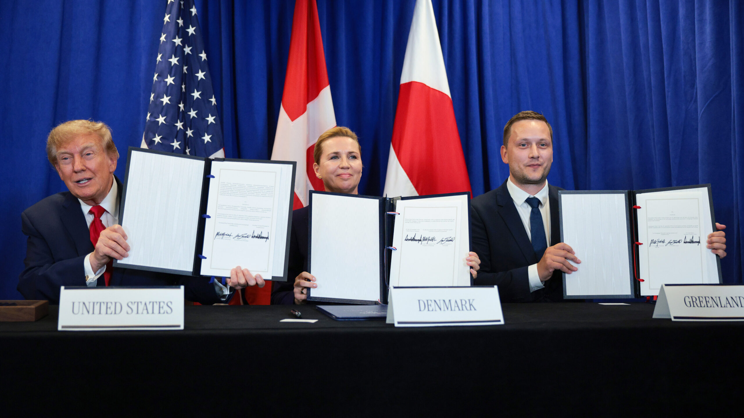 Trump signs security agreement with Greenland and Denmark, but isn't 'complete' change