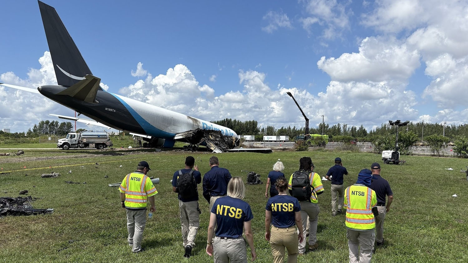 'Utter devastation': NTSB investigation underway after Amazon cargo plane crash leaves 5 dead, 5 injured