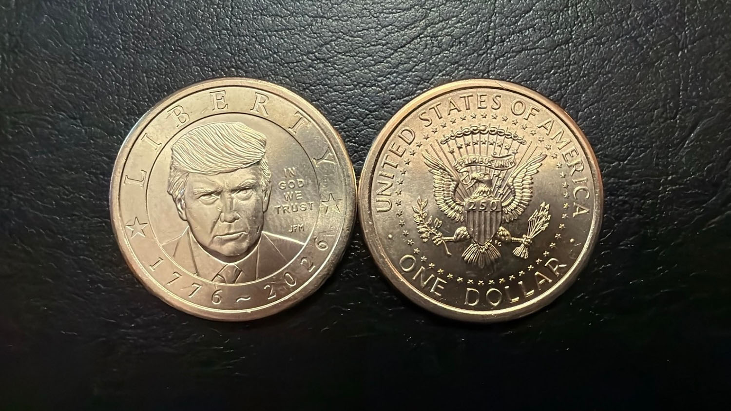 Trump $1 coins in circulation, US Mint says